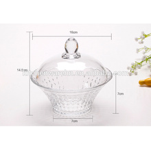 high quality crystal glass candy jar